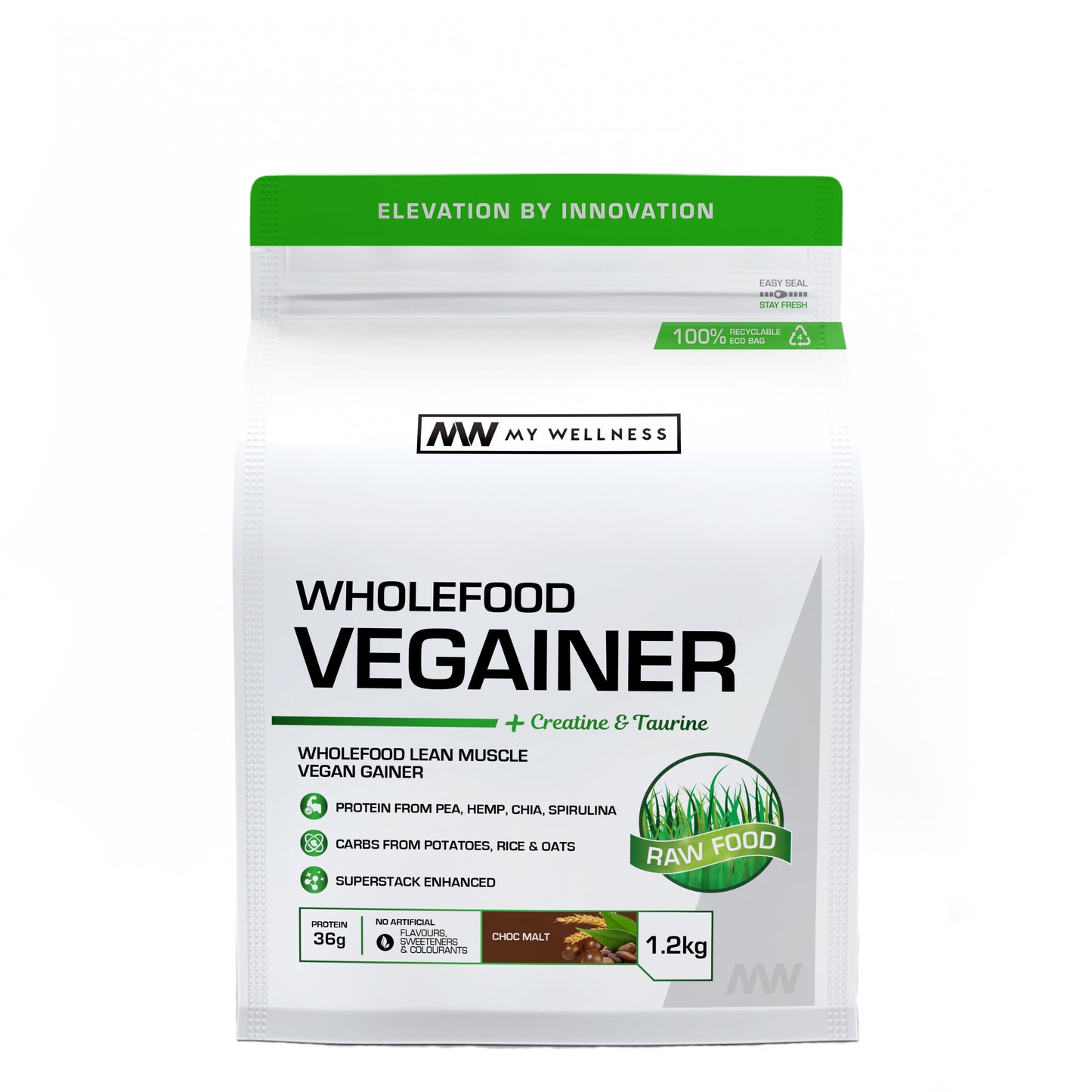 My Wellness Wholefood Vegainer 1.2kg Choc Malt