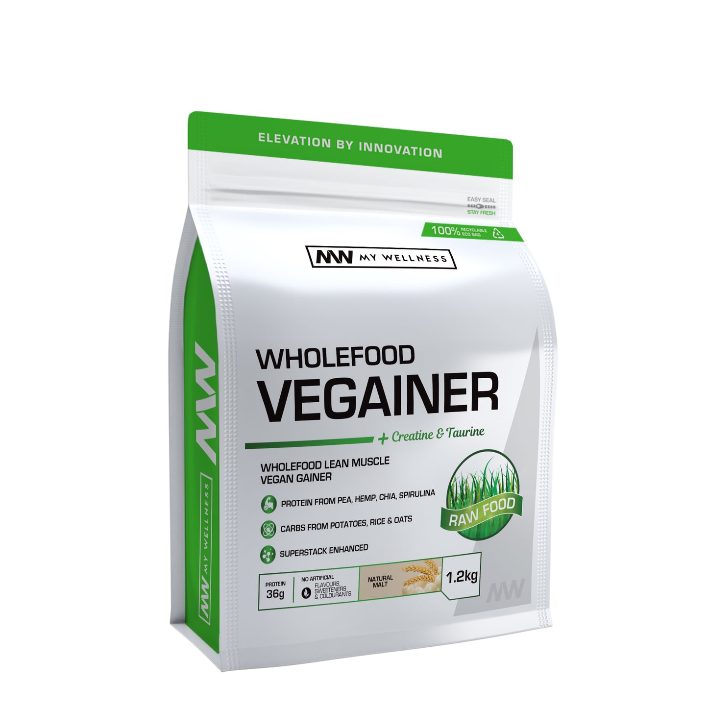 My Wellness Wholefood Vegainer 1.2kg Natural Malt