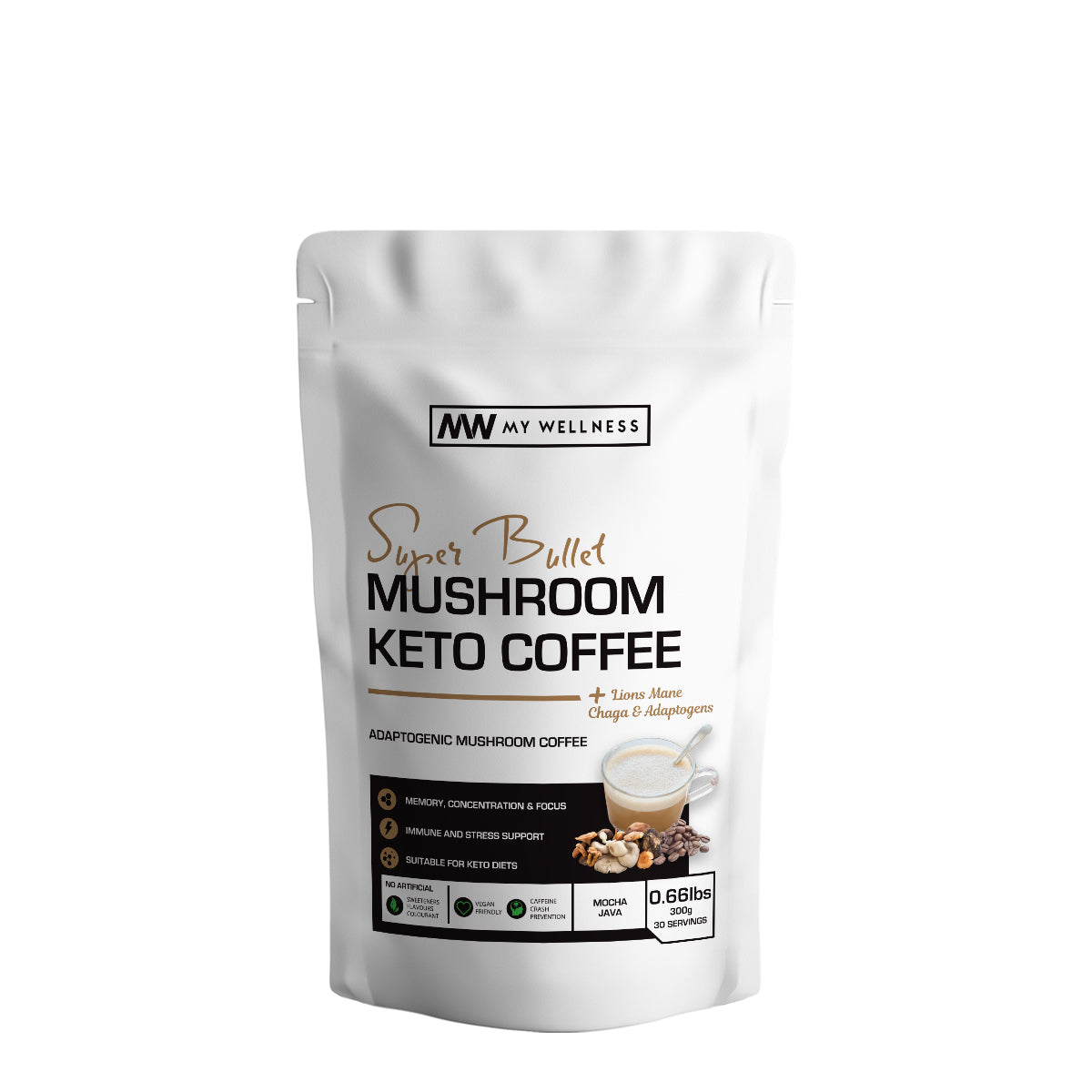 My Wellness Super Bullet Mushroom Coffee 300g Mocha Java